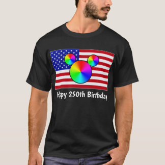T-shirt Joyeux 250e Anniversaire (vous pouvez modifier les