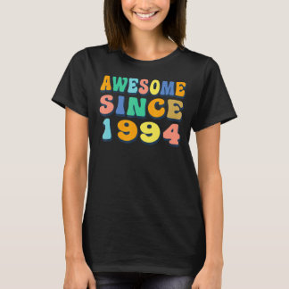 T-shirt Joyeux 28e anniversaire 28 ans Awesome depuis 1994