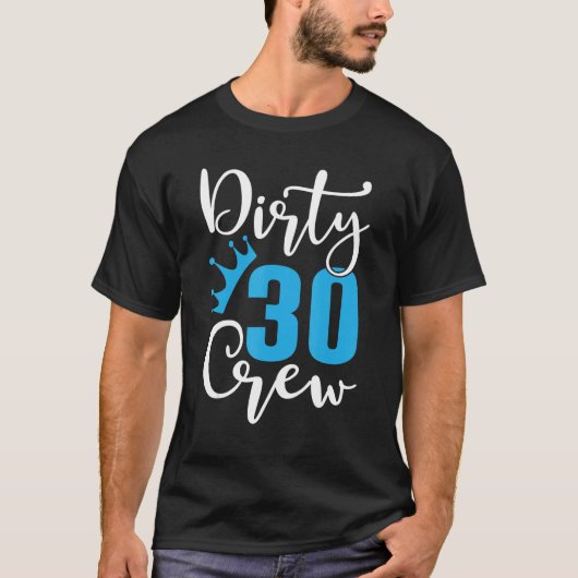 T-shirt Joyeux 30 Équipage 30 Anniversaire 30 Anniversaire (Devant)