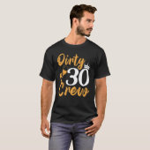 T-shirt Joyeux 30 Équipage 30 Anniversaire 30 Anniversaire (Devant entier)