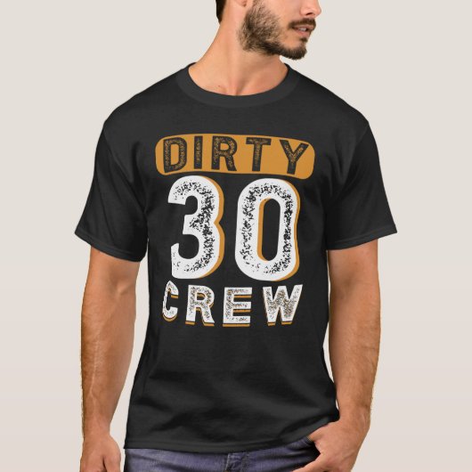T-shirt Joyeux 30 Équipage 30 Anniversaire 30 Anniversaire (Devant)