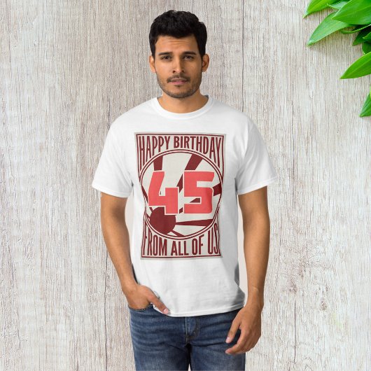 T-shirt Joyeux 45ème anniversaire