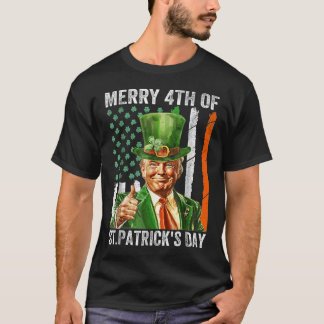 T-shirt Joyeux 4 e Jour de la Saint Patrick Casquette Lepr