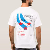 T-Shirt : Joyeux 4 juillet . (Dos)