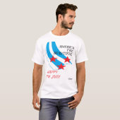 T-Shirt : Joyeux 4 juillet . (Devant entier)