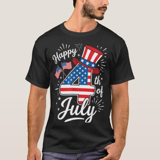T-shirt Joyeux 4 juillet (Devant)