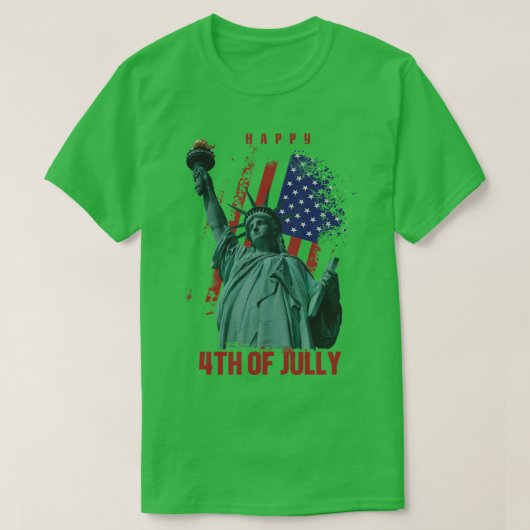 T-shirt Joyeux 4 juillet (5) (Design devant)
