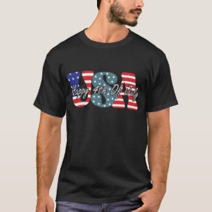 T-shirt Joyeux 4 juillet drapeau américain patriotique USA