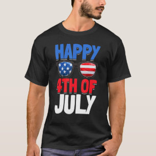 T-shirt Joyeux 4 juillet Frappe Us Drapeau Patriotique Jou