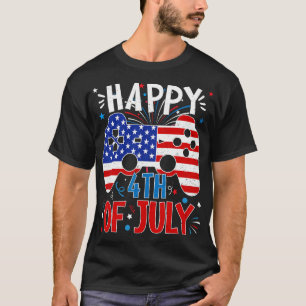 T-shirt Joyeux 4 juillet jeu patriotique drapeau américain