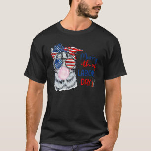 T-shirt Joyeux 4ème jour de la fête du Travail Chat patrio