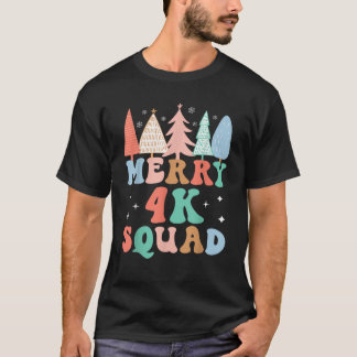 T-shirt Joyeux 4K Squad Kindergarten Enseignant 4K Kinder 