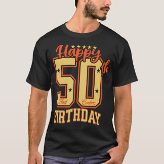 T-shirt Joyeux 50e anniversaire