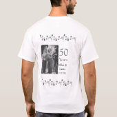 T-shirt Joyeux 50e anniversaire ajouter nom du couple date (Dos)