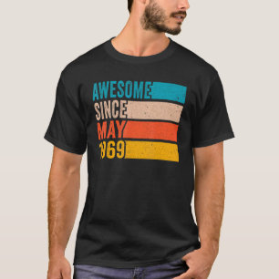 T-shirt Joyeux 53e anniversaire fête 53 ans Awesome Sinc
