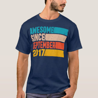 T-shirt Joyeux 5 Ans 5 Ans Awesome depuis Septem
