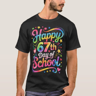 T-shirt Joyeux 67 Jours D'école Meme100Jour D'école Ti