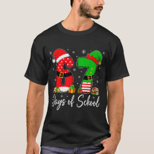 T-shirt Joyeux 67 Jours D'école Six Sept 67 Noël San