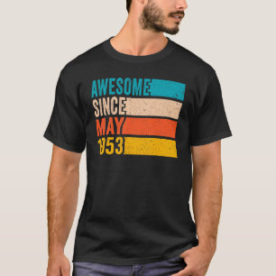 T-shirt Joyeux 69e anniversaire fête 69 ans Awesome Sinc
