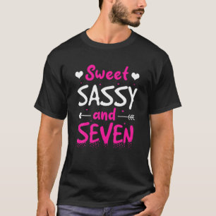 T-shirt Joyeux 7E Anniversaire Sweet Sassy Et Sept Filles 
