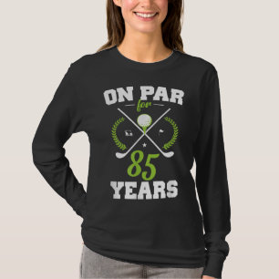 T-shirt Joyeux 85e anniversaire de 85 ans pour les golfeur