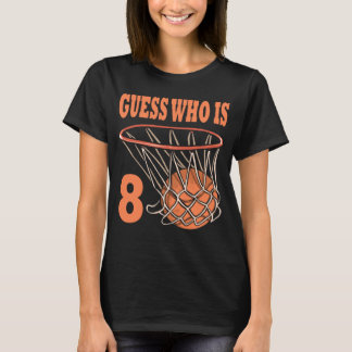 T-shirt Joyeux 8e anniversaire 8 ans Basketball 8e anniver