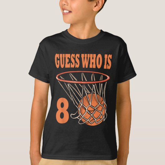 T-shirt Joyeux 8e anniversaire 8 ans Basketball 8e anniver (Devant)