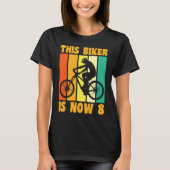 T-shirt Joyeux 8e anniversaire 8 ans Vélo 8e B (Devant)