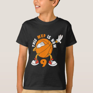 T-shirt Joyeux 9 Anniversaire 9 Anniversaire MVP Basketbal