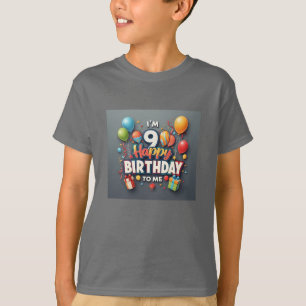 T-shirt Joyeux 9 Anniversaire Celebrday Boys'