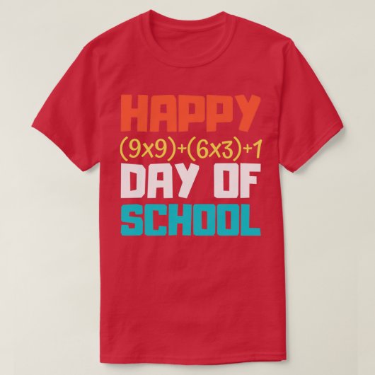 T-shirt Joyeux 9x96x31 Jour De L'École Math Formule Funny  (Design devant)
