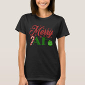 T-shirt Joyeux AF Joyeux Noël Père Noël Elfs (Devant)
