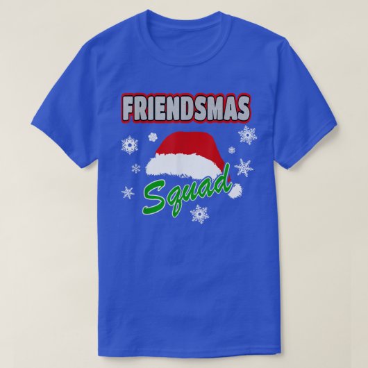 T-shirt Joyeux amis Squad amis Fête de Noël Casquette (Design devant)