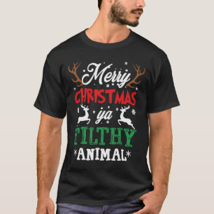 T-shirt Joyeux animal de Noël sale Ya Xmas Pyjama