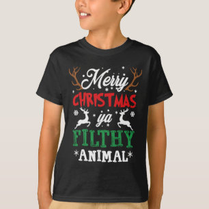 T-shirt Joyeux animal de Noël sale Ya Xmas Pyjama
