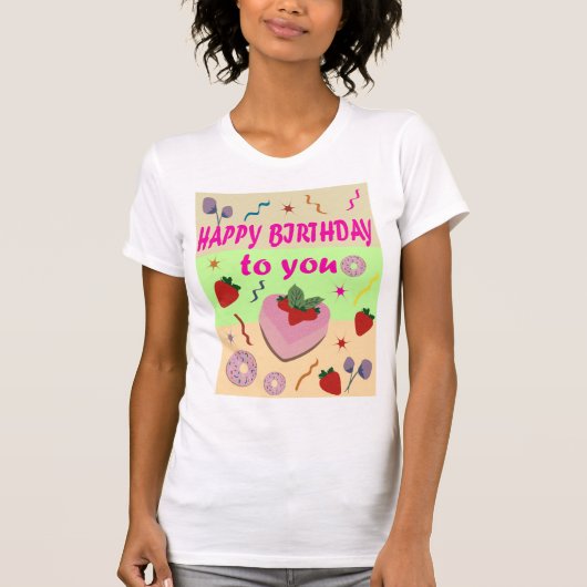 T-shirt Joyeux anniversaire (Devant)