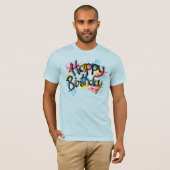 T-shirt Joyeux anniversaire (Devant entier)