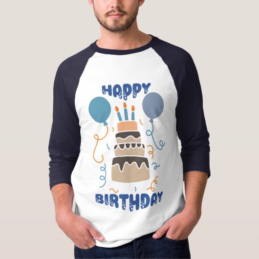 T-shirt Joyeux anniversaire (Devant)