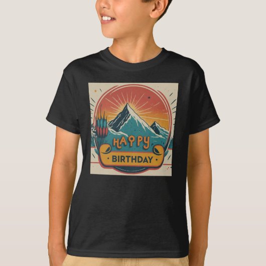 T-shirt Joyeux anniversaire (Devant)