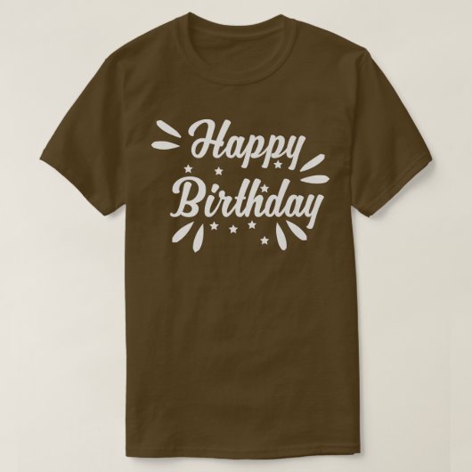 T-shirt Joyeux anniversaire (Design devant)