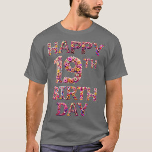 T-shirt Joyeux anniversaire 19e