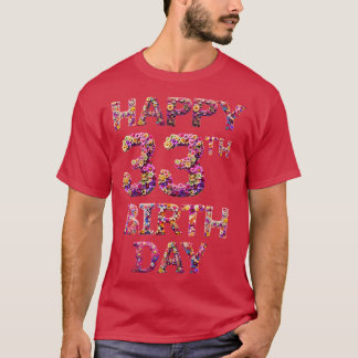 T-shirt Joyeux anniversaire 33e