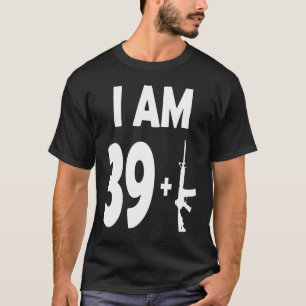 T-shirt Joyeux Anniversaire 40 ans Arme à fusil militaire