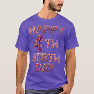 T-shirt Joyeux anniversaire 4e
