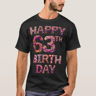 T-shirt Joyeux anniversaire 63e