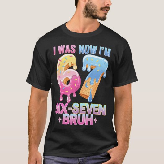 T-shirt Joyeux Anniversaire 7 Ans J'avais 6 Ans Maintenant (Devant)