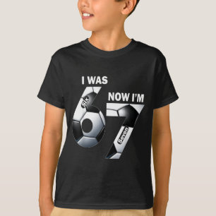 T-shirt Joyeux Anniversaire 7 Ans J'avais 6 Ans Maintenant