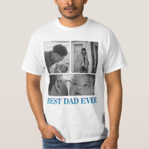 T-shirt Joyeux anniversaire à Papa, cadeau de collage de p