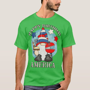 T-shirt Joyeux Anniversaire Amérique 4 juillet Drôle BBQ G
