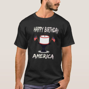 T-shirt Joyeux Anniversaire Amérique Américain Birthday Ca